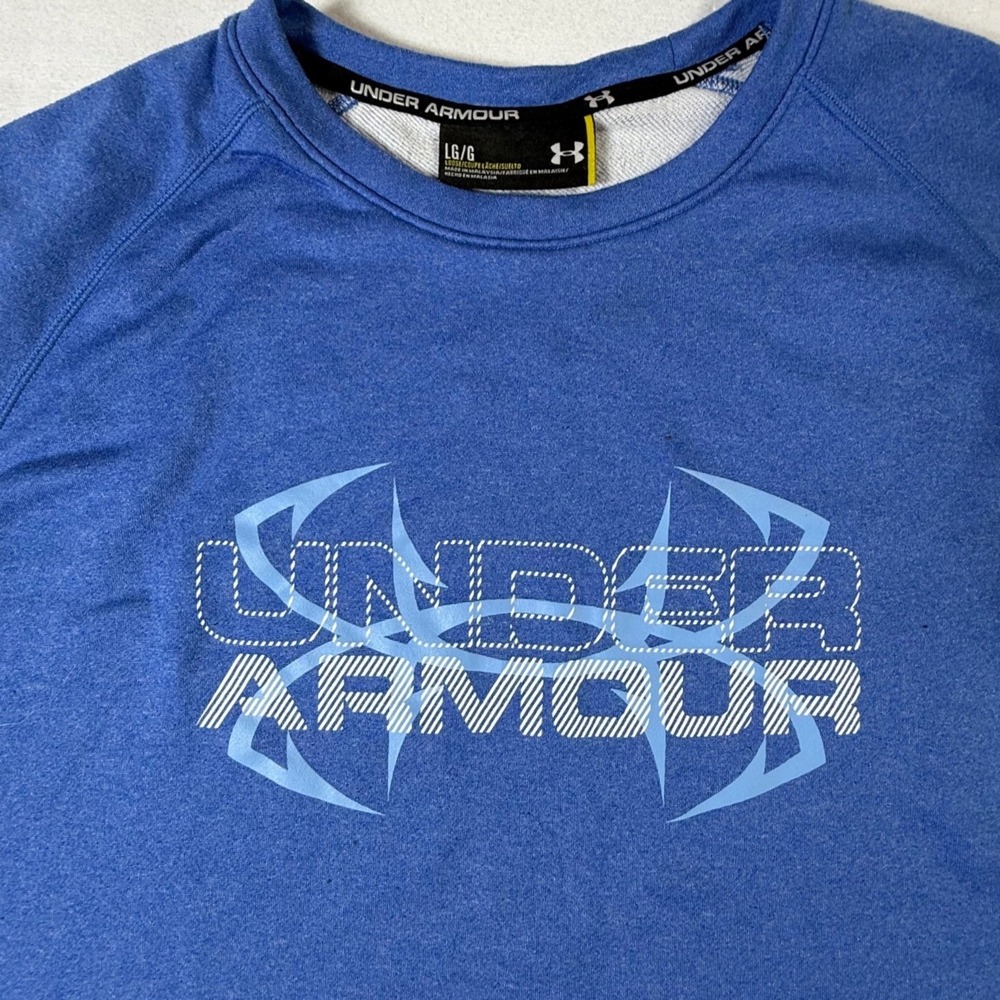 Under Armour Men's‎ Large Sweatshirt Loose Fit CrewNeck Long Sleeve Blue